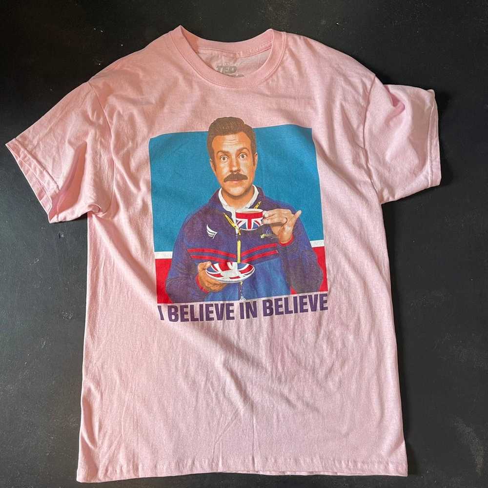 Ted Lasso Adult Large T-Shirt Pink I Believe in B… - image 2