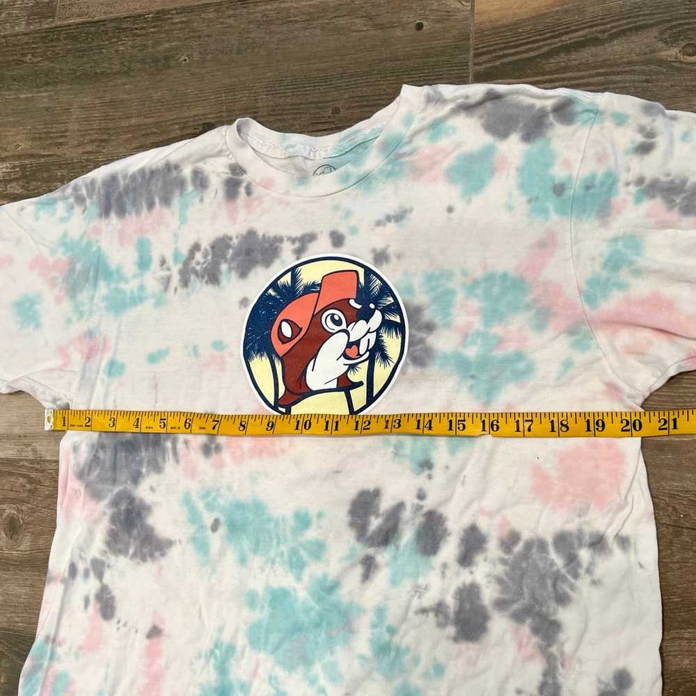 Gone To Buc-ees Tie-Dye T Shirt Surf Themed Size L - image 3