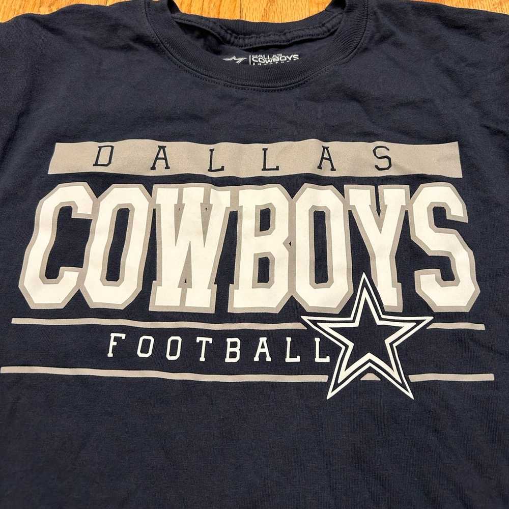 Dallas Cowboys Shirt Size Large Blue Gray Tee, Sh… - image 2