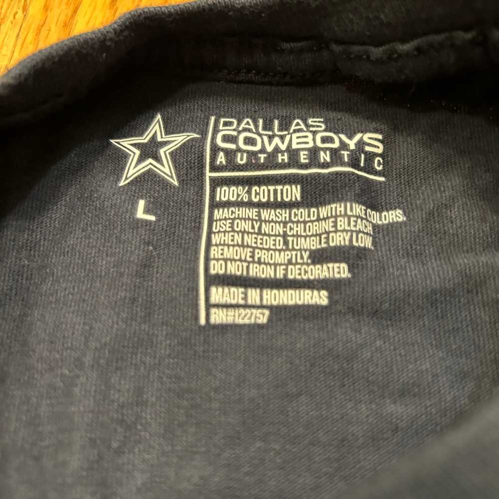 Dallas Cowboys Shirt Size Large Blue Gray Tee, Sh… - image 3