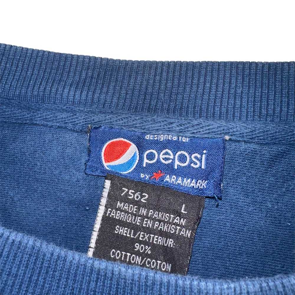 Pepsi Blue Pullover Crewneck Vintage Sweatshirt M… - image 3