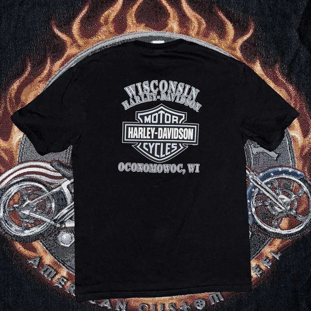 Harley Davidson shirt Oconomowoc, Wi - image 4