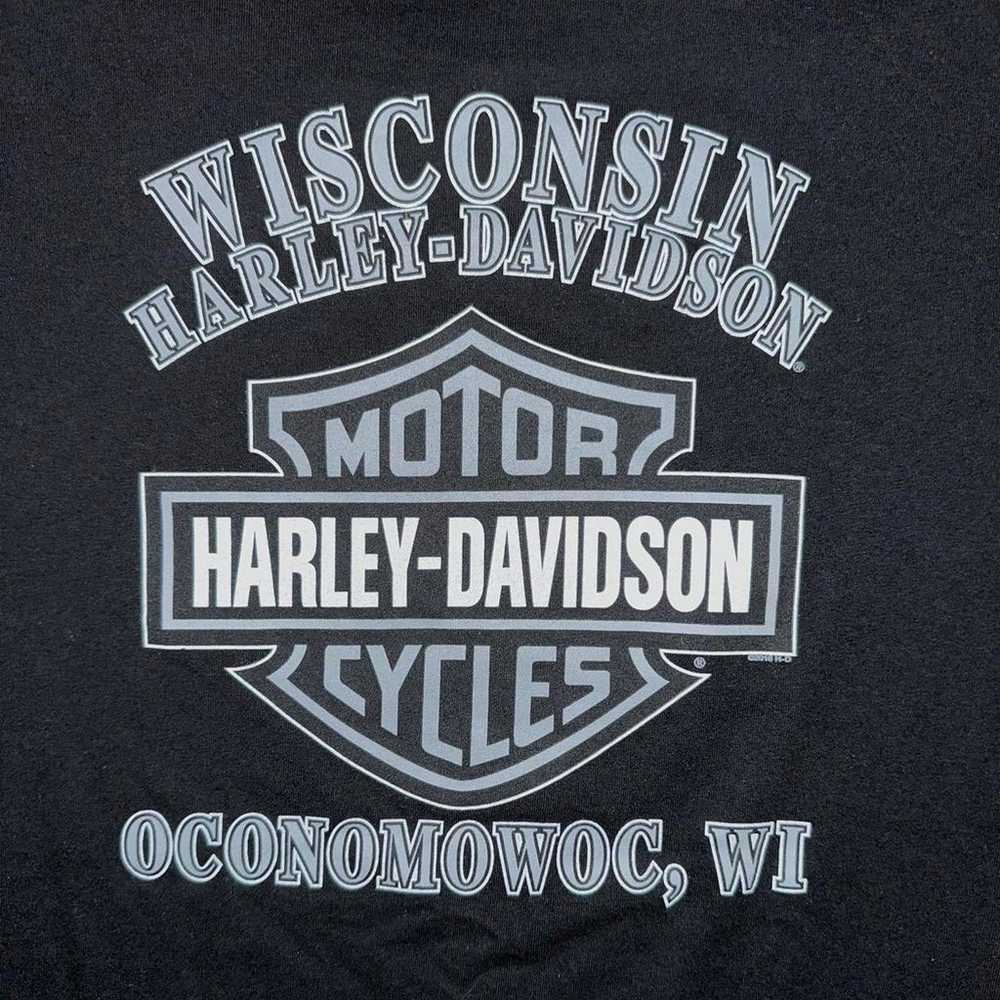 Harley Davidson shirt Oconomowoc, Wi - image 6