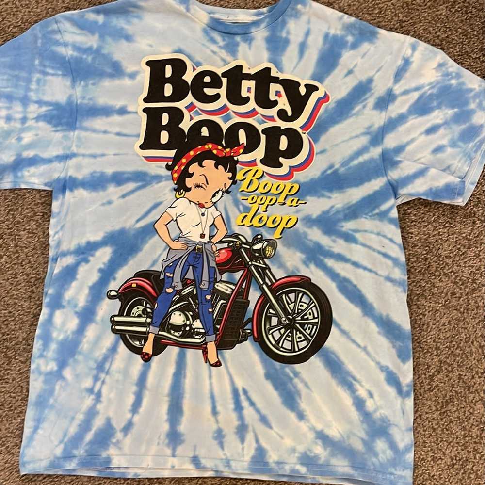 Betty Boop Tie-Dye Shirt - image 1