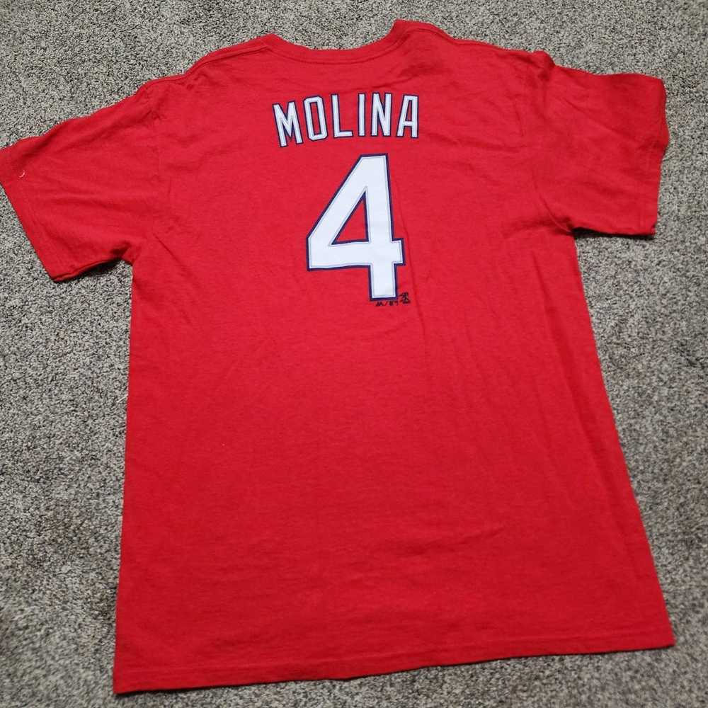 Majestic St Louis Cardinals Shirt Yadier Molina S… - image 3