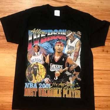 iverson nba vintage retro 90s rap tee t-shirt the… - image 1