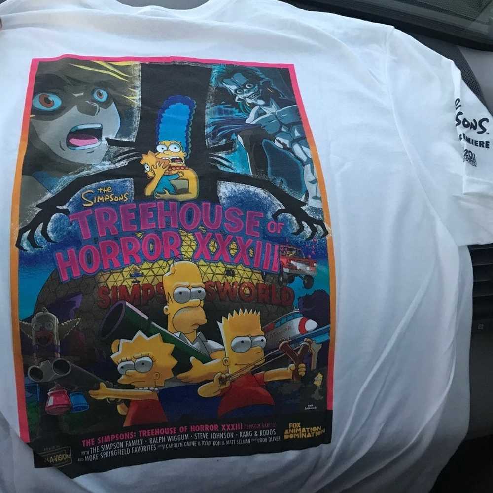 RARE Simpsons Season 34 Premiere Promo Tee - image 2