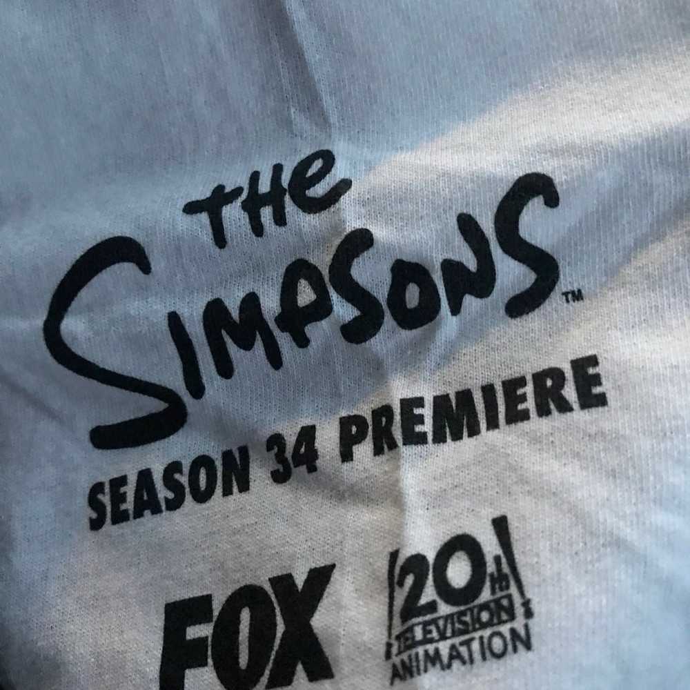 RARE Simpsons Season 34 Premiere Promo Tee - image 3