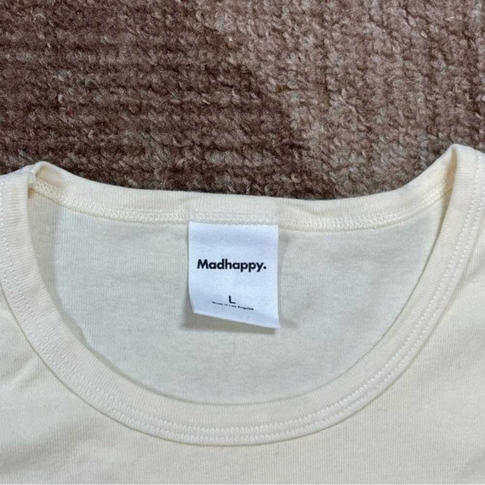 NEW MADHAPPY YELLOW TOP T-SHIRT SZ LARGE - image 3