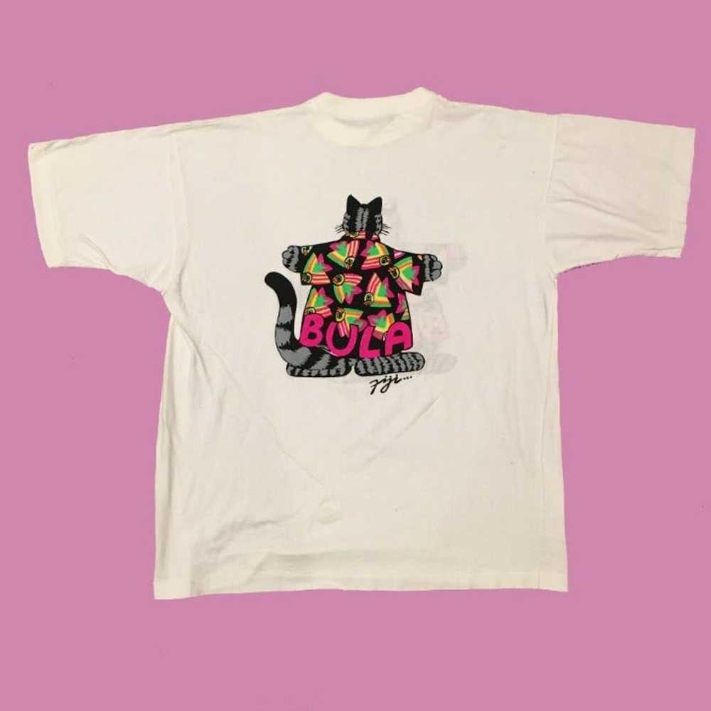 RARE Vintage Back/front Printed Kliban Cat T-shirt - image 2