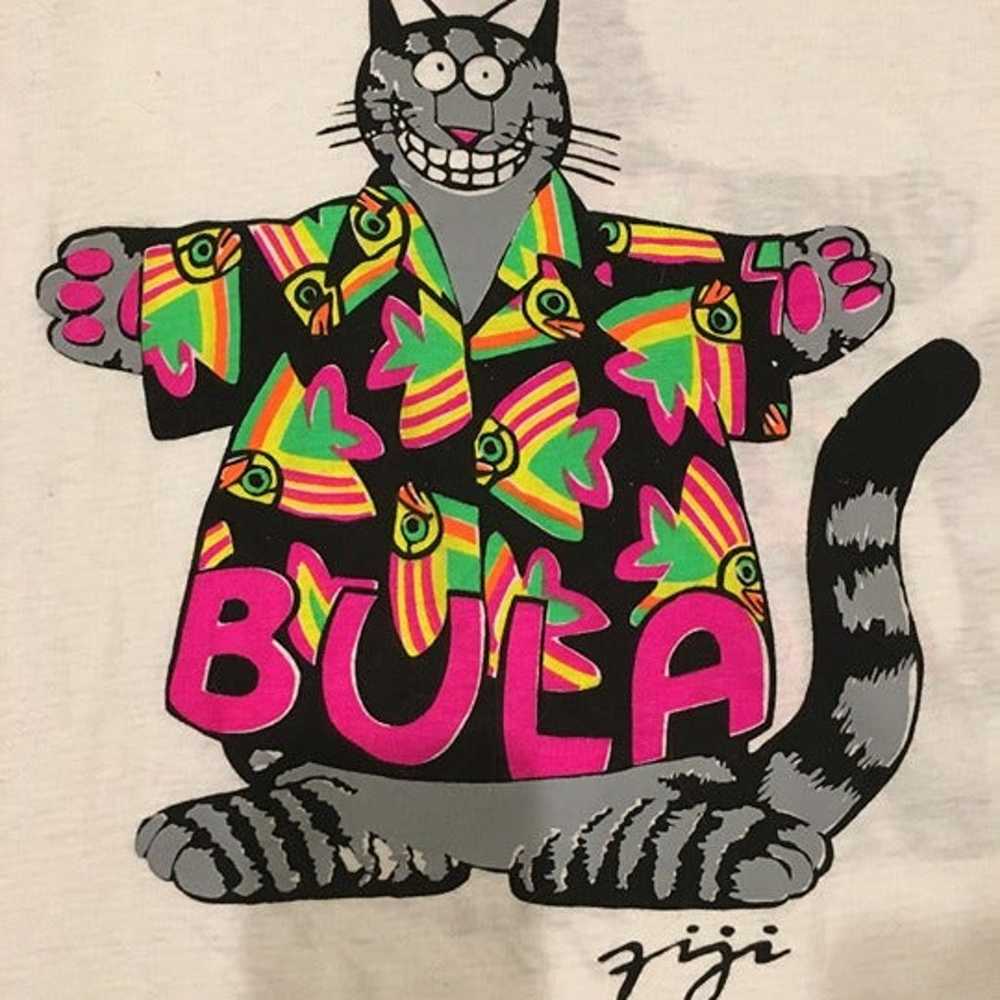 RARE Vintage Back/front Printed Kliban Cat T-shirt - image 3