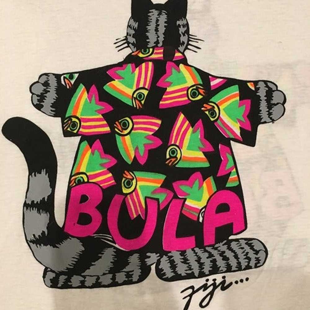 RARE Vintage Back/front Printed Kliban Cat T-shirt - image 4