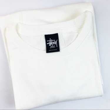 Vintage Stussy Stock White Short Sleeve