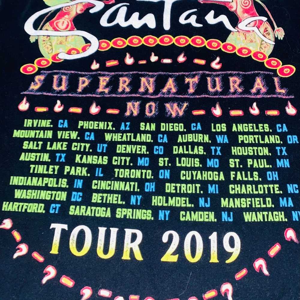 Santana supernatural tour tshirt 2019 - image 4