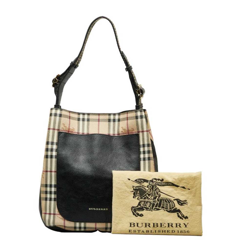 Haymarket Check Canvas & Leather Shoulder Bag - '… - image 11