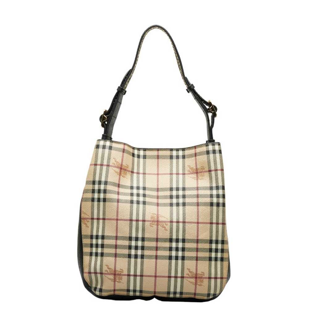 Haymarket Check Canvas & Leather Shoulder Bag - '… - image 3