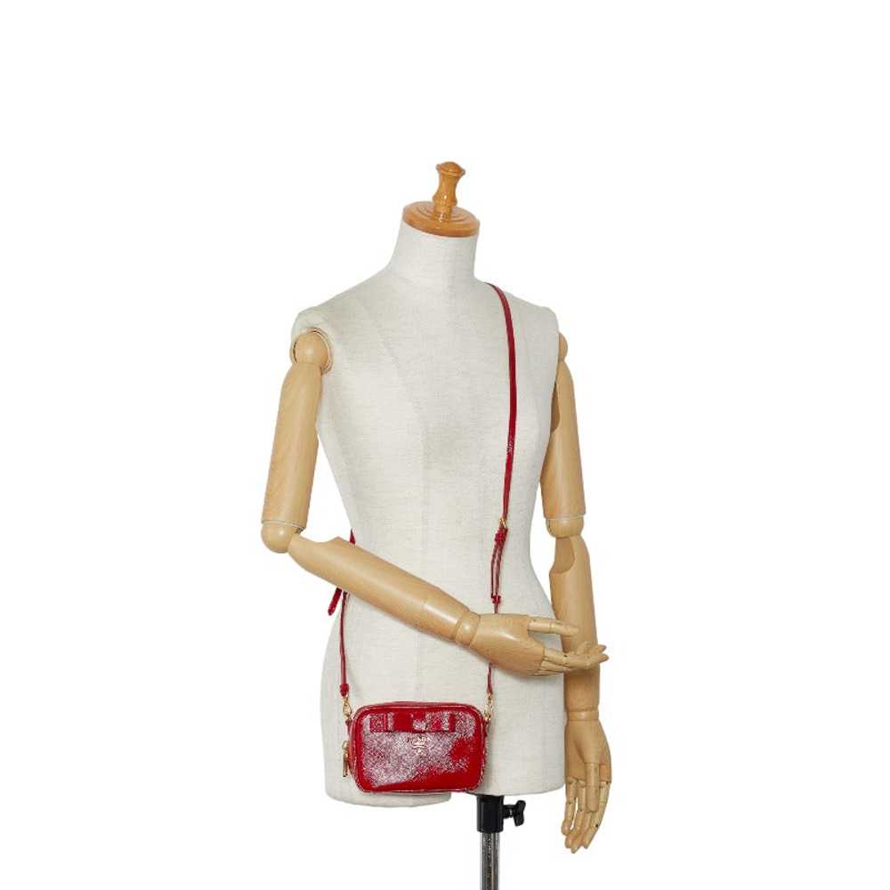 Saffiano Vernice Bow Crossbody Bag - '10s - image 11