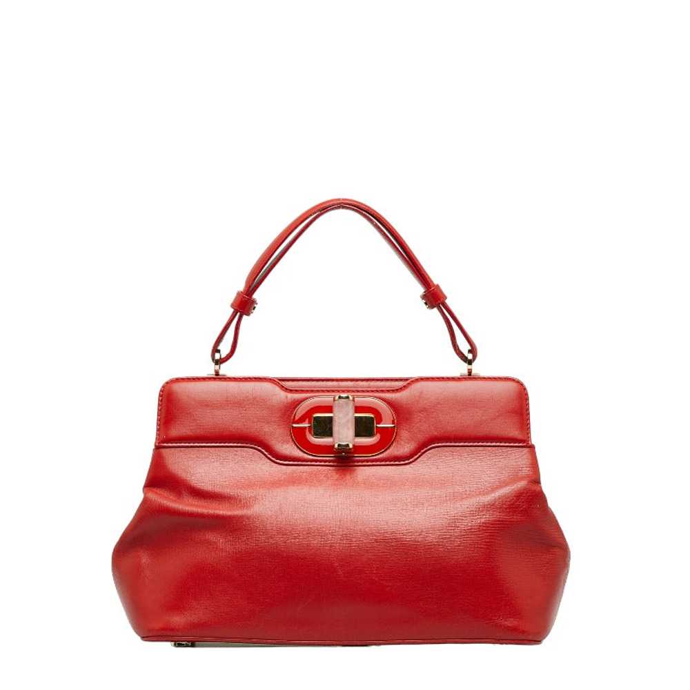 Leather Isabella Rossellini Bag - '10s - image 2