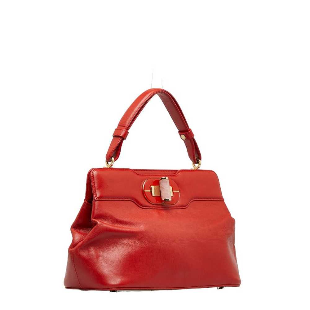 Leather Isabella Rossellini Bag - '10s - image 3