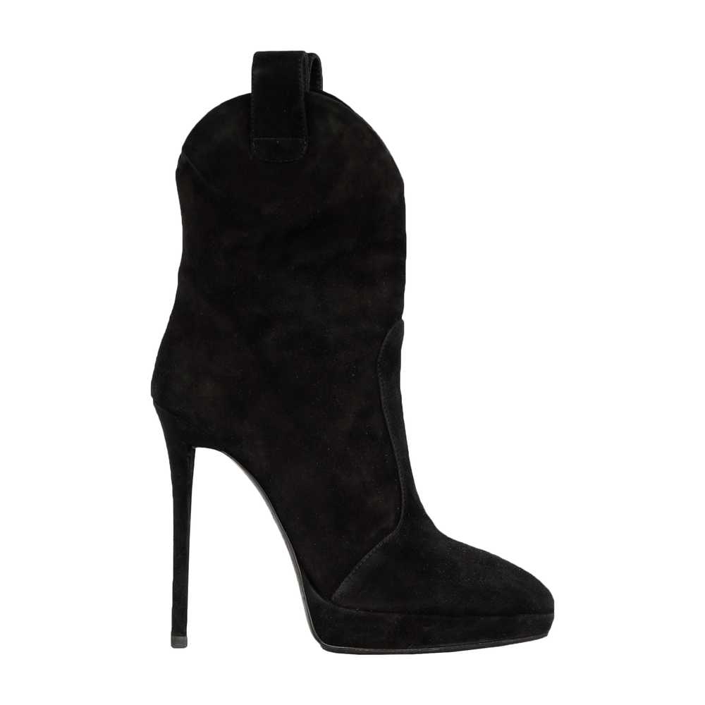 Giuseppe Zanotti Pointy Suede Black Boots- '20s - image 1