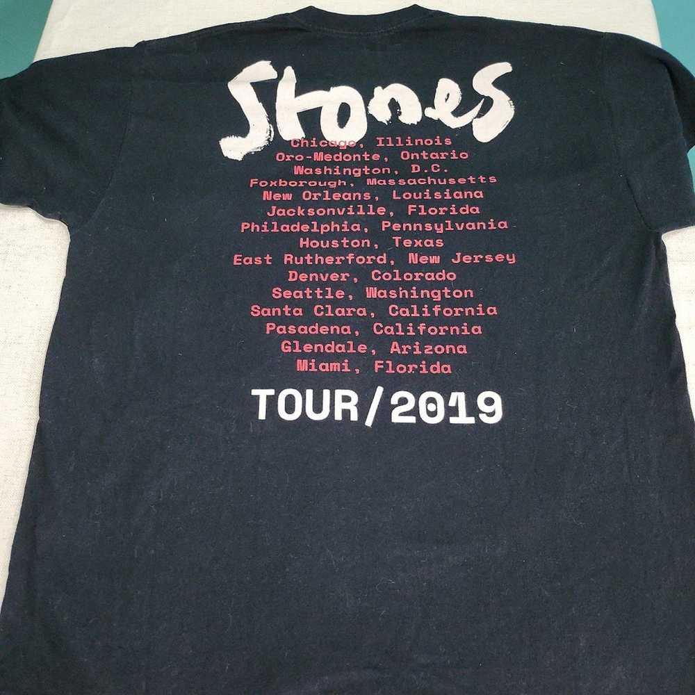 The Rolling Stones 2019 Tour Black Tee - image 5