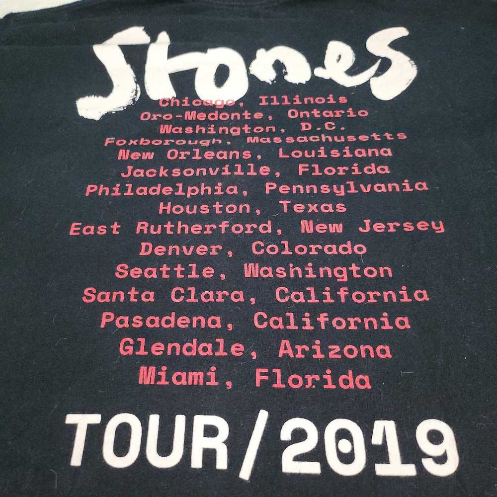 The Rolling Stones 2019 Tour Black Tee - image 6