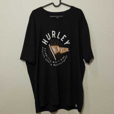 Hurley Men's XL Black MCMXCIX Flag Logo T-Shirt - image 1