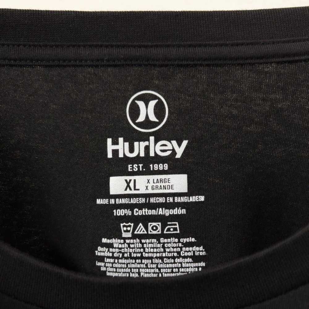 Hurley Men's XL Black MCMXCIX Flag Logo T-Shirt - image 3