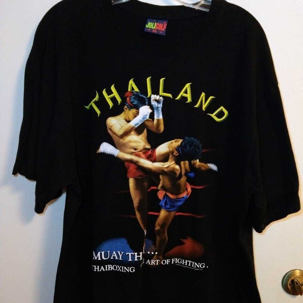 Vtg Muay Thai Boxing Men's T-Shirt - XL - image 1