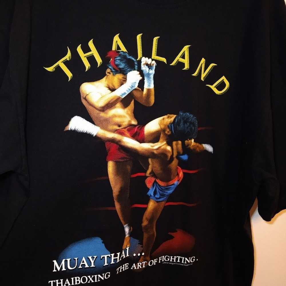 Vtg Muay Thai Boxing Men's T-Shirt - XL - image 2