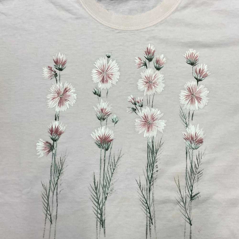 Vintage Lee graphic t shirt flowers nature bloom … - image 2