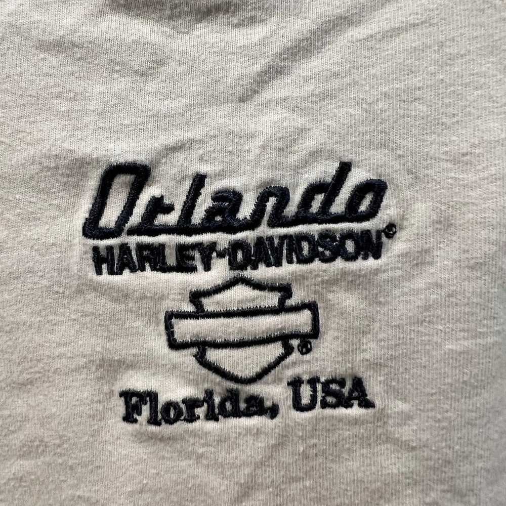 Harley Davidson Men's Cream and Black T-shirt Siz… - image 3