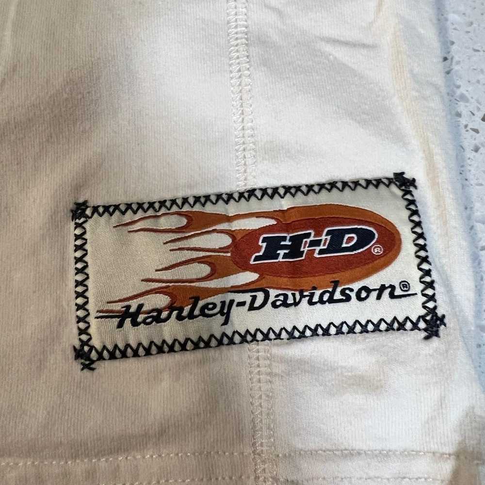 Harley Davidson Men's Cream and Black T-shirt Siz… - image 4