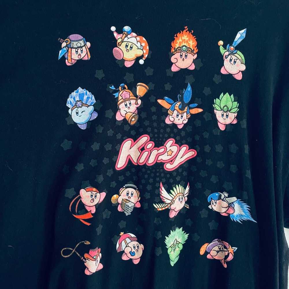 2016 Nintendo Black Multiple Kirby Graphic T Shir… - image 2