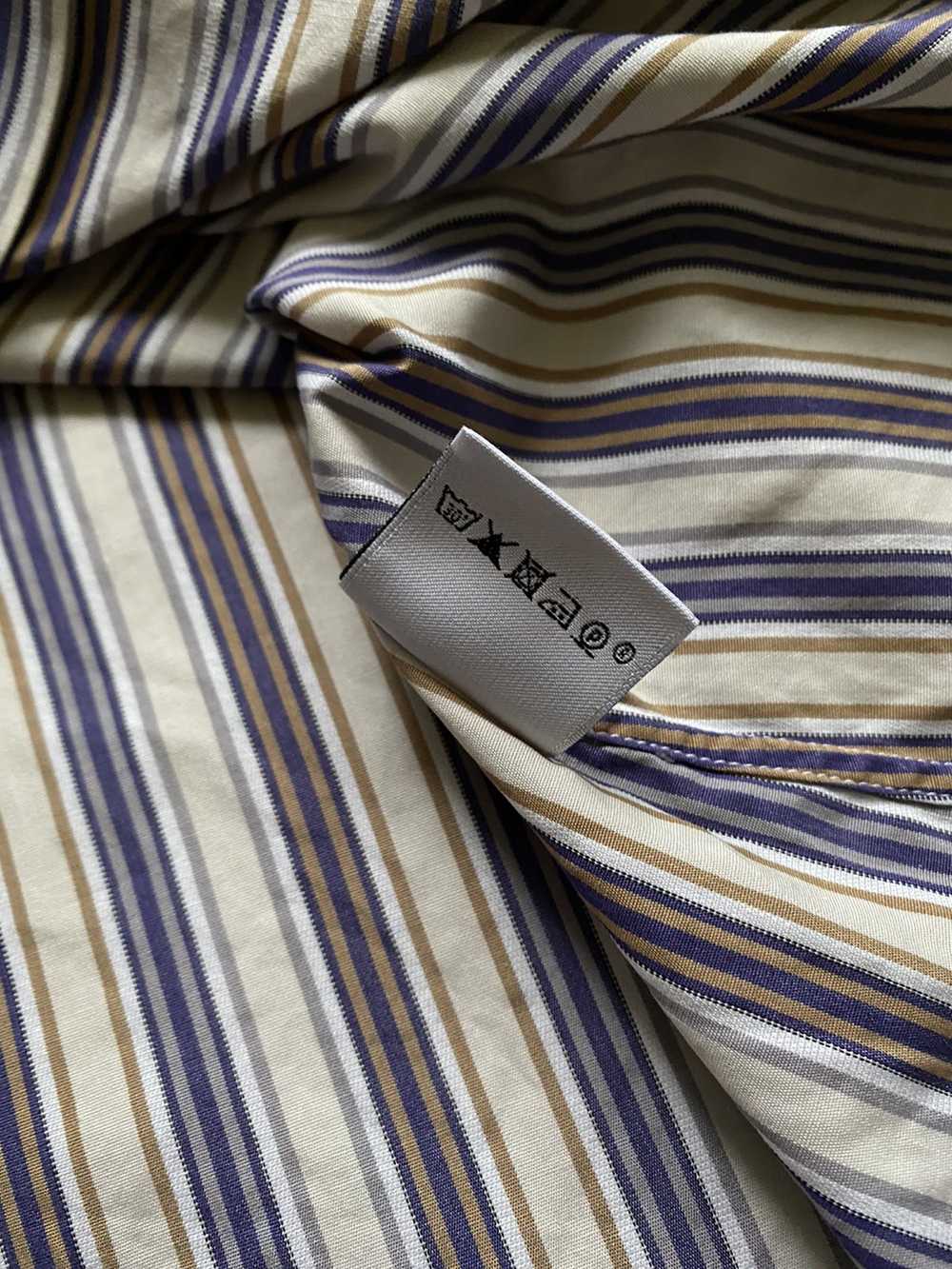 Hermes × Vintage Hermes vintage button up striped… - image 9