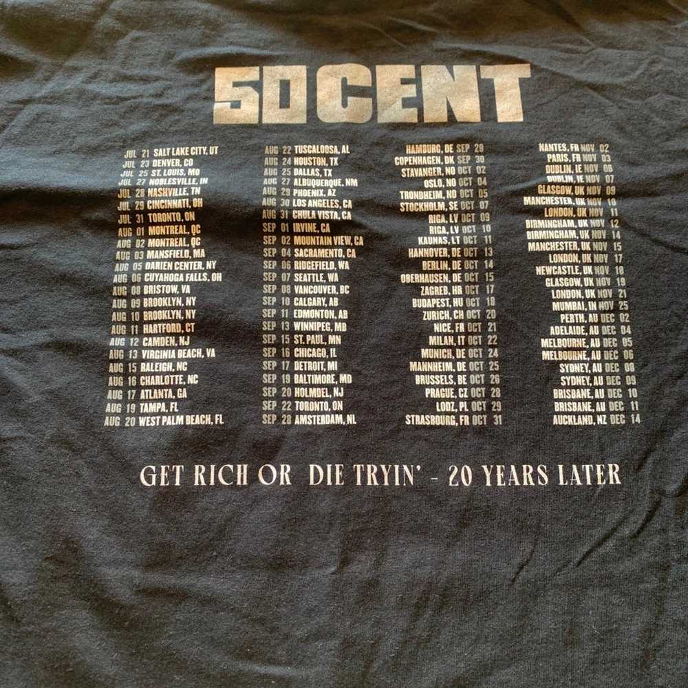 Fifty cent 2023 concert T-shirt 2XL - image 4