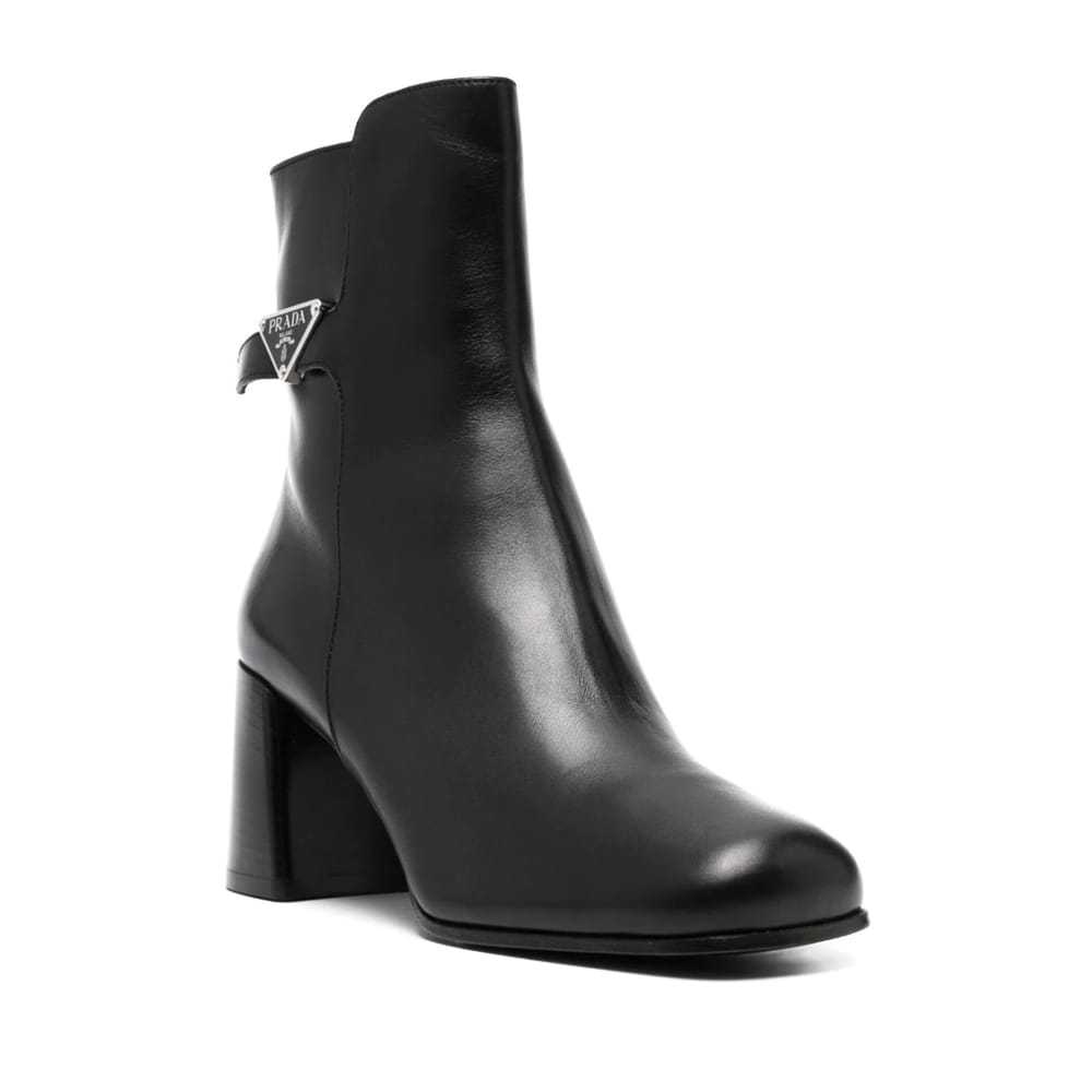 Prada Leather ankle boots - image 3