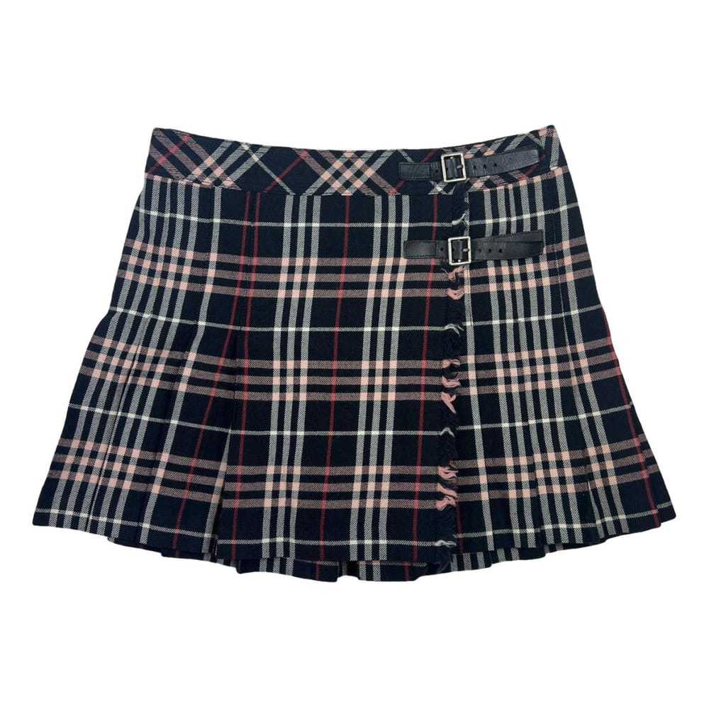 Burberry Leather mini skirt - image 1