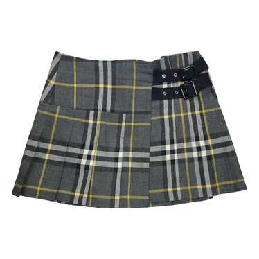 Burberry Wool mini skirt - image 1