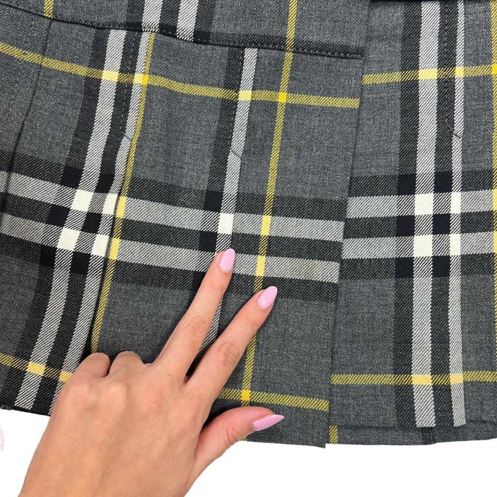 Burberry Wool mini skirt - image 4