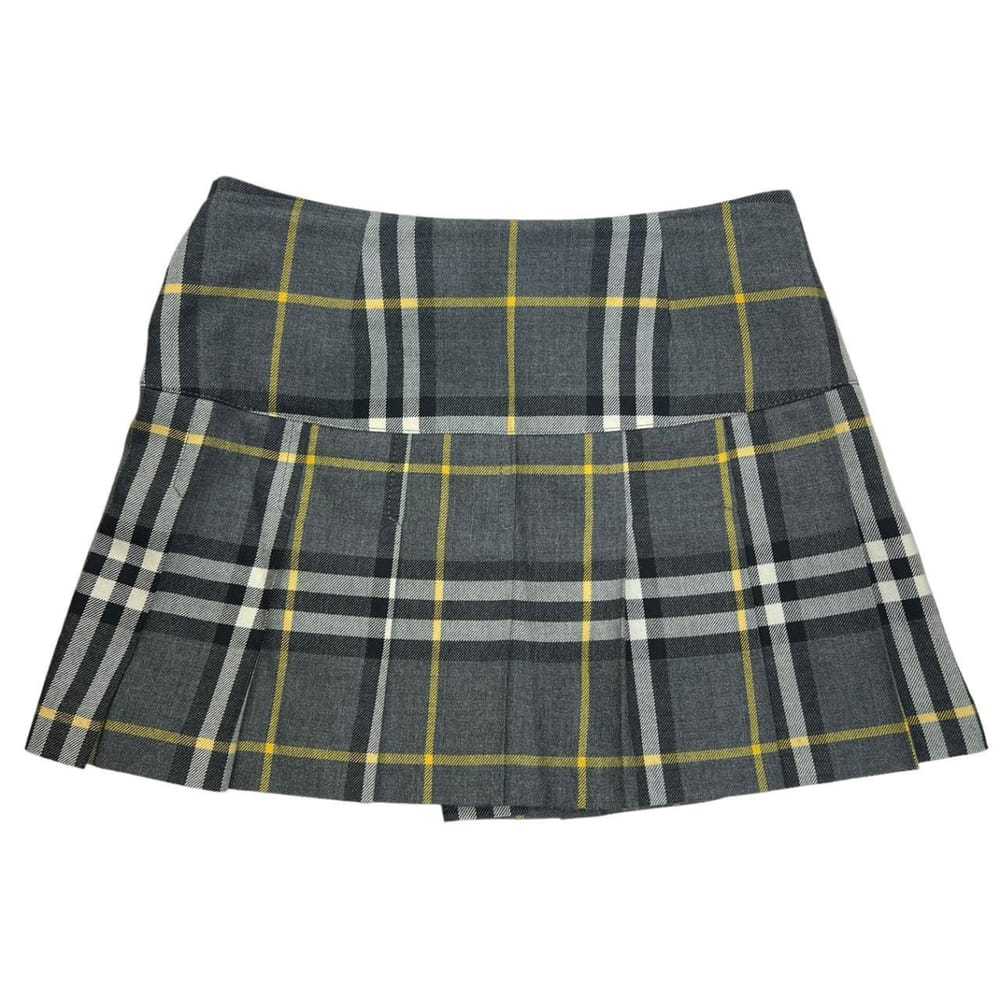Burberry Wool mini skirt - image 5