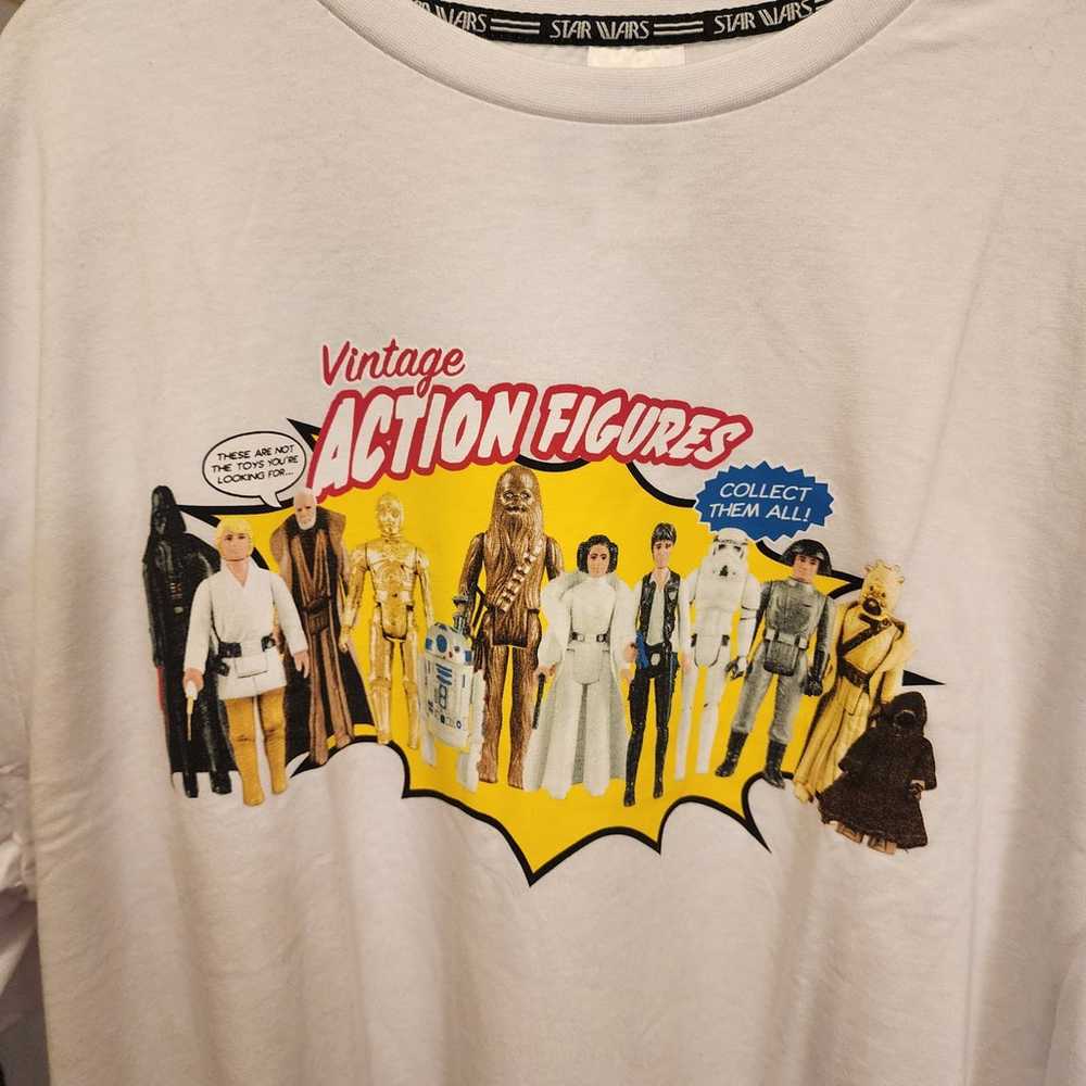 Star Wars Retro Action Figure Tshirt XL Downtown … - image 8