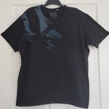 Guess Men's Short Sleeve T-Shirt Black With Blue … - image 1