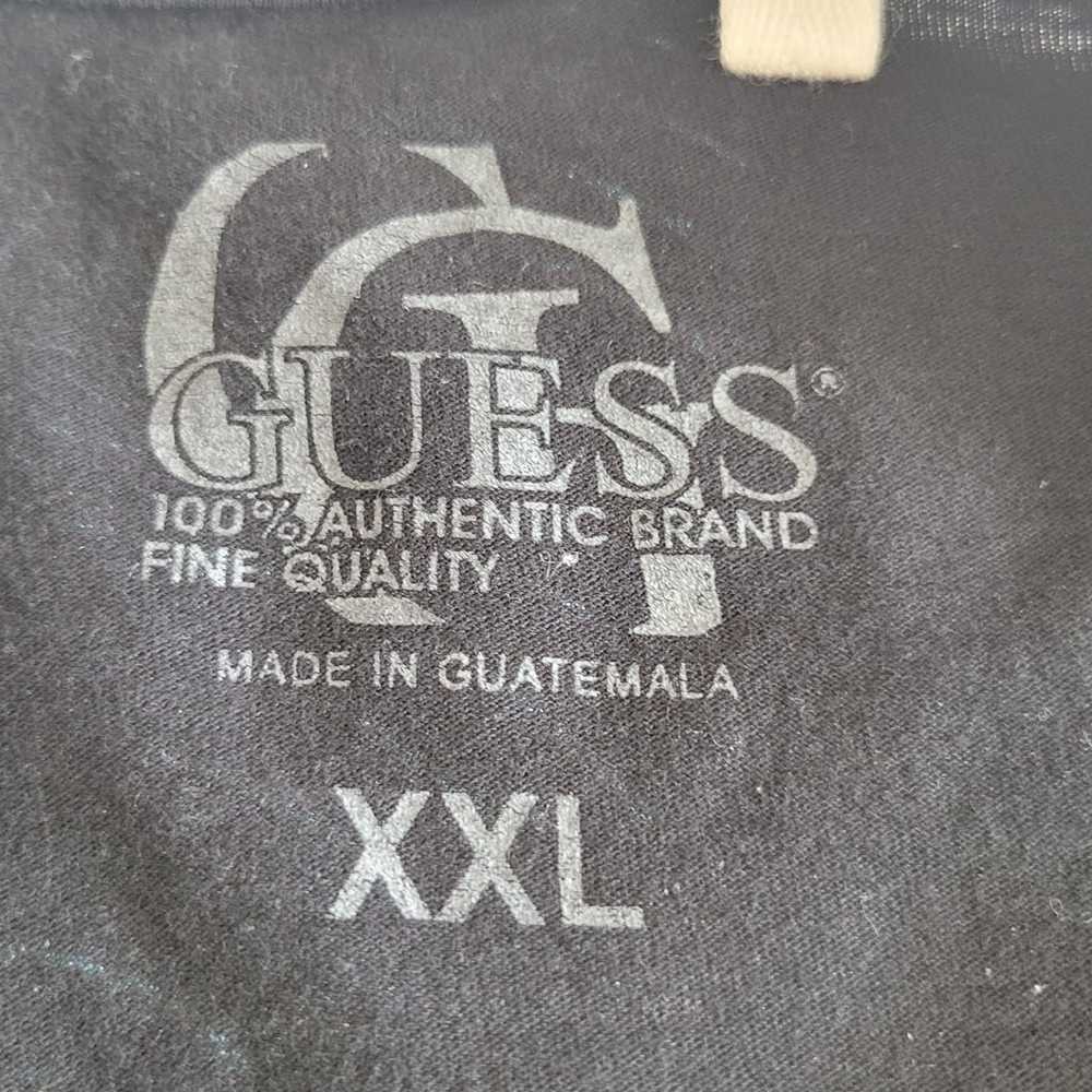 Guess Men's Short Sleeve T-Shirt Black With Blue … - image 6
