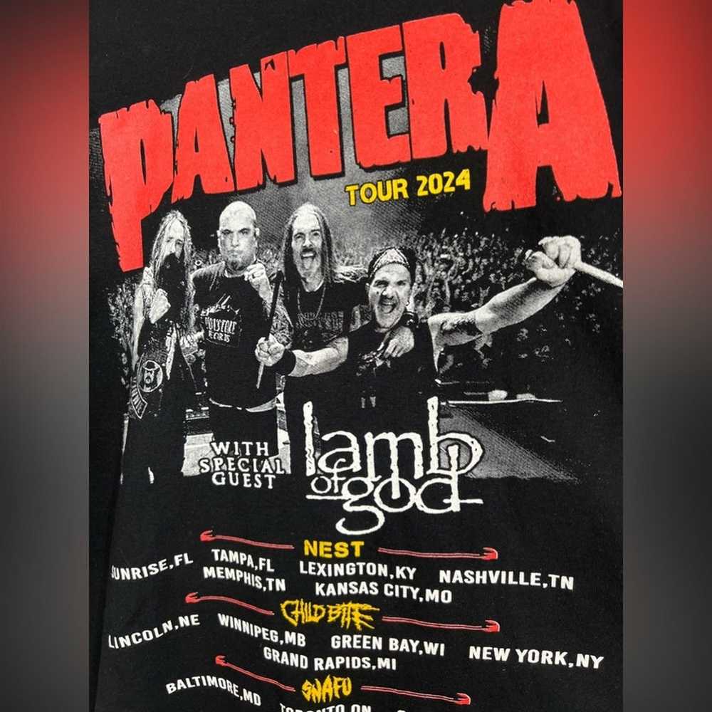 Pantera 2024 Concert Tour Event Shirt SIZE XXL Fo… - image 4