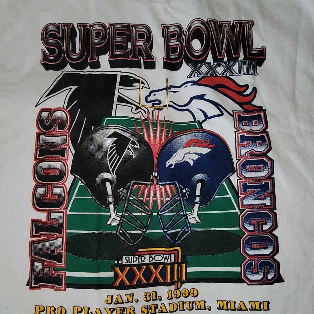Vintage 1999 Super Bowl33 Broncos vs Falcons - image 1