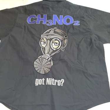 Nitro CH3N02  Motorsport  Black Men's Shirt Size … - image 1