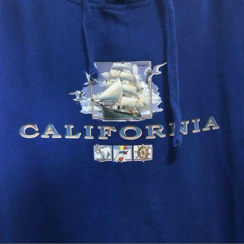 Vintage vintage California sail boat royal blue h… - image 3