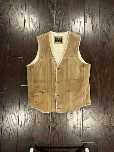 CHALLENGER × Vintage Wool and leather vest