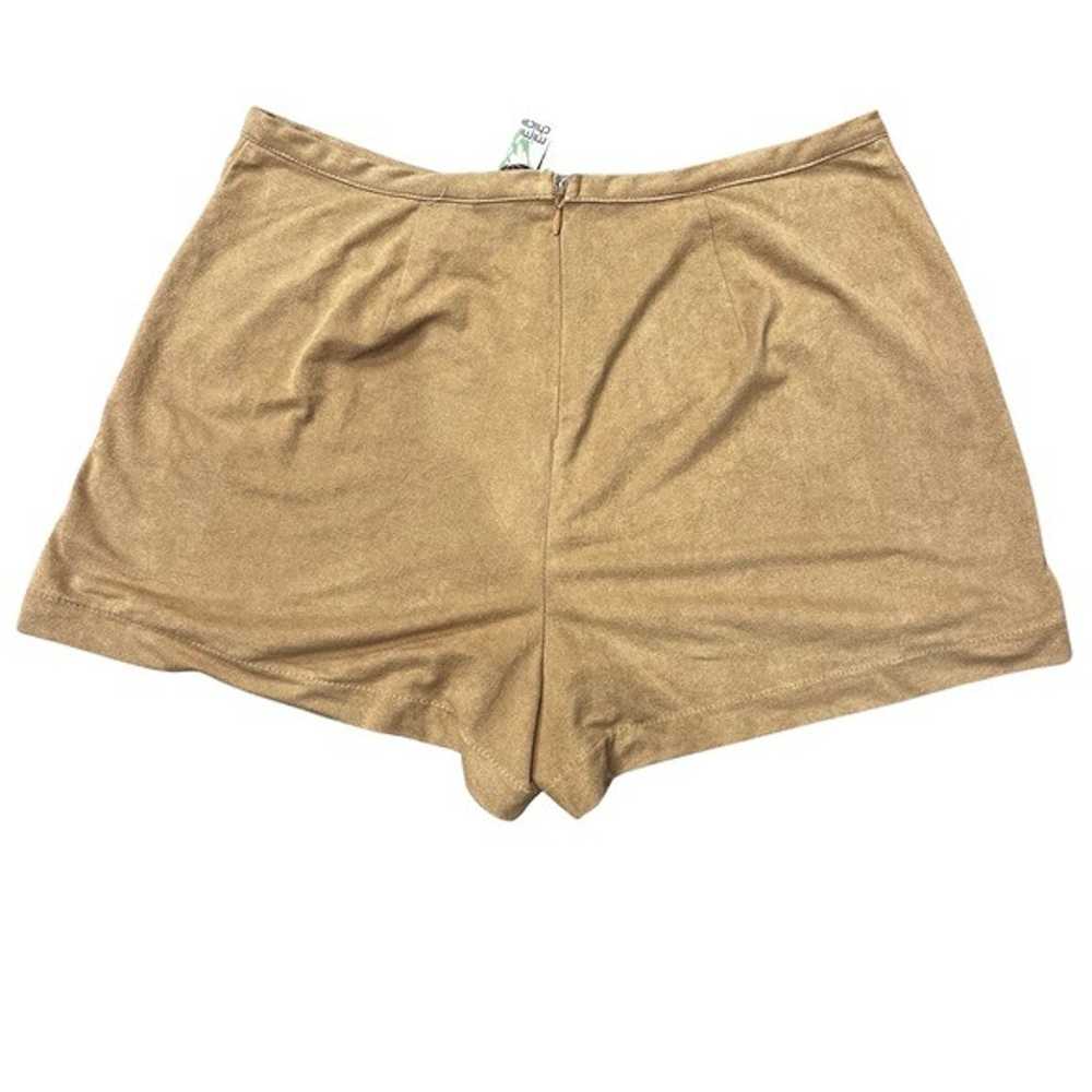 Other Mimi Chica Brown Suede shorts women’s small - image 5